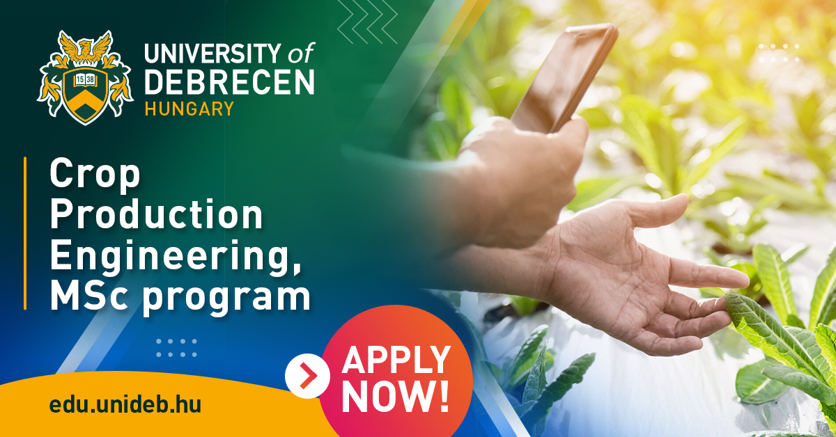 Crop Production Engineering, MSc banner